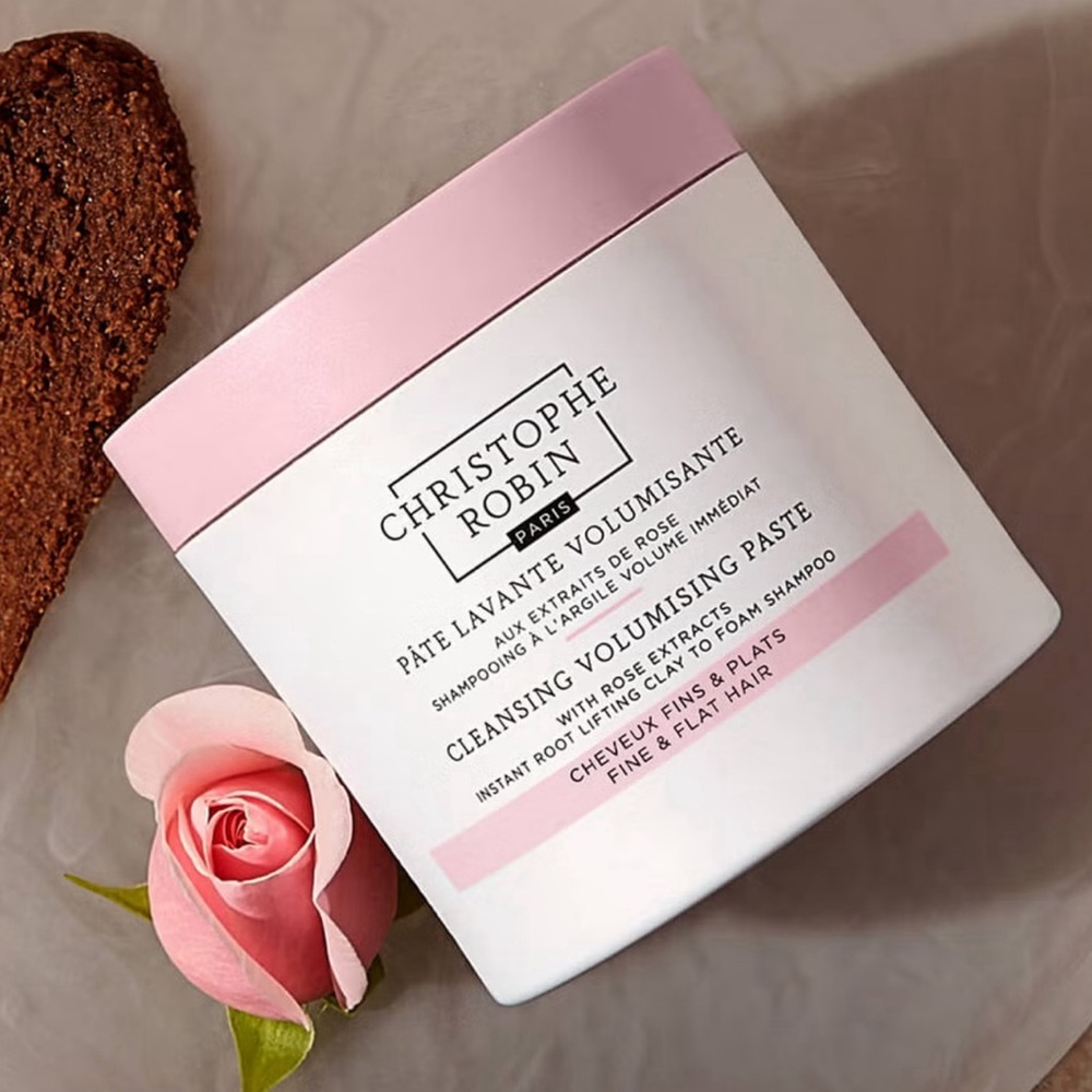 Christophe Robin Cleansing Volumising Paste with Pure Rassoul Clay & Rose 250ml
